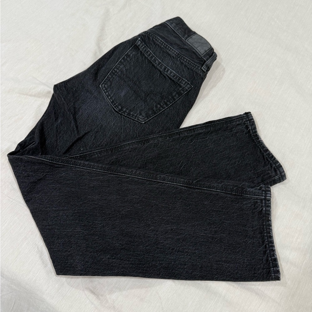 American Eagle Straight Leg Black Jeans Size 00 Regular